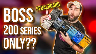 I've Built a Pedalboard of ONLY BOSS 200 Series Guitar Pedals | LuckyMusic.com