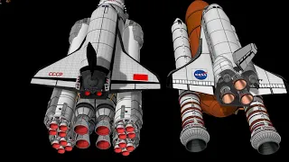 Space Shuttle vs Buran (3D model)