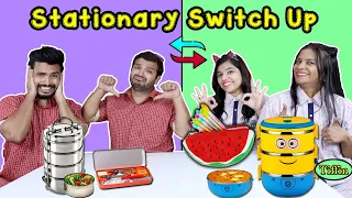 Stationary Switch Up Challenge | Hungry Birds | School Supplies Switch Or Keep Competition