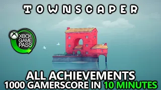 Townscaper - All Achievements - 1000 Gamerscore in 10 Minutes - Xbox Game Pass