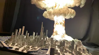 Nuke bomb | Explosion city diorama