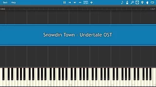 Snowdin Town - Undertale OST [Piano Tutorial]