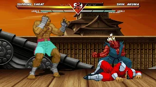 SUPREME SAGAT vs SHIN AKUMA - Highest Level Awesome Fight!