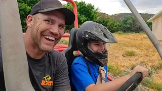 We Built A Go-Kart From Junk For Grayden’s Birthday Surprise!