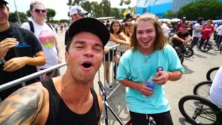 MY FIRST PRO BMX CONTEST WITH STEVIE CHURCHILL