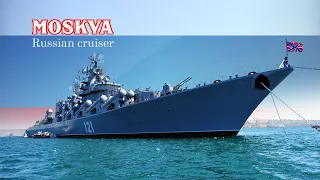 Russian cruiser Moskva 121 - Although old, Russian cruiser arrogantly dominates the Black Sea