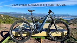 Giant Trance X Advanced E+1 2024 - 800 Wh - 85 Nm - Fox Live Valve