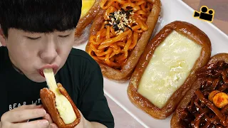 스팸 맛있게 먹는 방법 How to enjoy eating spam Cinema Mukbang DoNam 시네마먹방