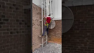 Fixed Vertical Ladder with Fall Arrest System Climb in First Person View