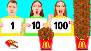 100 Couches de Nourriture Défi | Moments Marrants par Fun Challenge