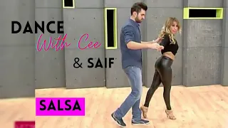 Turn Me On| Salsa remix| tutorial | couple & footwork| 🕺Saif 💃 Cynthia #justdance #salsa