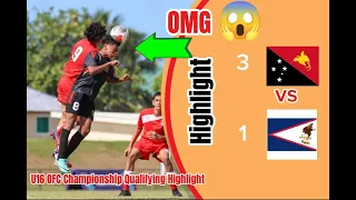 PNG Vs American Samoa U16 OFC Championship Qualifying Highlights 2024.