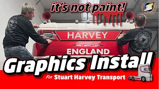 Graphics install for Stuart Harvey Transport