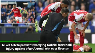 News: Mikel Arteta provides worrying Gabriel Martinelli injury update after Arsenal win over Everton