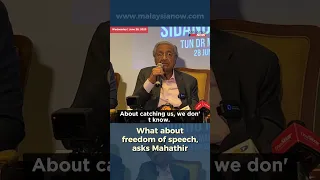 What about freedom of speech, asks Mahathir | 28 June 2023 #berita #news #shorts