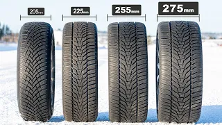 Wide vs Narrow Winter Tires Tested - What's REALLY Better on Snow and Ice?