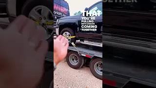 WATCH THIS VIDEO IF YOU ARE HAULING VEHICLES‼️How to strap a vehicle using Lasso Straps on a Flatbed
