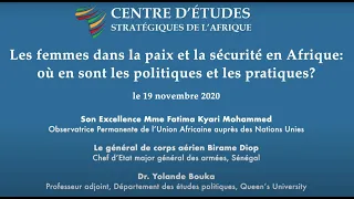 Les femmes dans la paix et la sécurité en Afrique: où en sont les politiques et les pratiques?