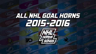 All 30 NHL Goal Horns In 15 Minutes (2015-2016)