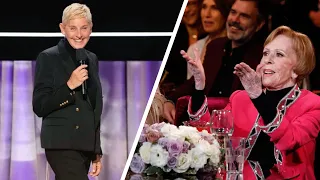 Ellen Degeneres pays tribute to Burnett's career ( Carol Burnett: 90 Years of Laughter + Love )