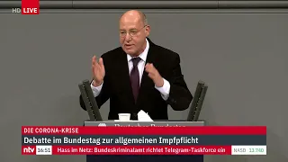 Corona LIVE: Debatte im Bundestag zur allgemeinen Impfpflicht, Teil 4