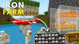 EASIEST 1.20 Iron Farm Minecraft Bedrock || (PE, PS4, Xbox, Switch, Windows 10)