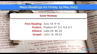 Catholic Mass Readings in English - May 19 2023