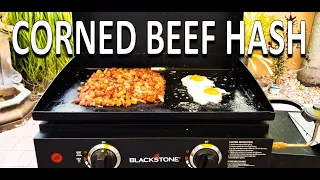 Corned Beef Hash on the Blackstone 22" Griddle | COOKING WITH BIG CAT 305