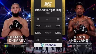 Khamzat Chimaev VS Kevin Holland UFC 279