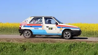 2. Rallye Králíky 2024 RZ1 Sobkovice #97 Ležák & Ležáková-Škoda Favorit