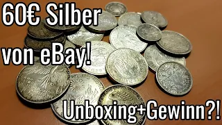 60€ Silbermünzen von eBay? Unboxing mit 100% Gewinn!