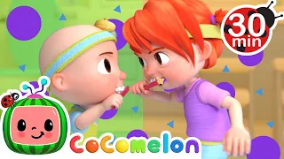 Brush Your Teeth Race Song! | CoComelon Nursery Rhymes & Kids Songs