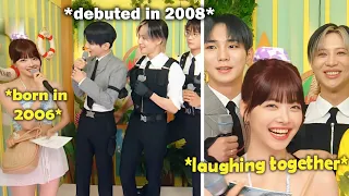 Shinee making Eunchae *laugh so hard* (15 years age gap??😳)