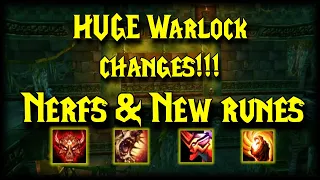 HUGE Warlock Changes for Phase 3 - Nerfs and New Runes