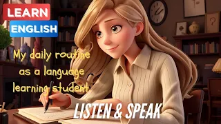 My daily routine English Learning student I Improve your English Listening and Speaking skills
