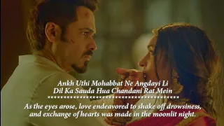 Lut Gaye - Lyrics With English Translation - Jubin Nautiyal | ankh uthi mohabbat ne angrai li