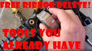 GP1800R #4: Ribbon delete without using the expensive Riva kit.