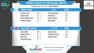 Power House v Footscray United