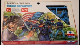 Unboxing 1/72 American Civil War Union Infantry ESCI 222