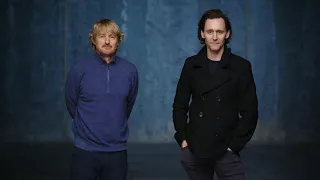 Tom Hiddleston and Owen Wilson introducing Loki