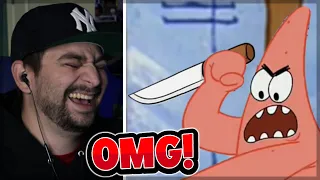 PATRICK'S GOT A KNIFE! - [YTP] - Spongebob's Chaotic Commotion REACTION!