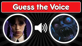 Guess The Wednesday Characters By Their Voice | Wednesday Quiz