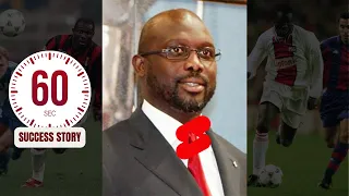 The story of George Weah in 60 seconds - The World's best footballer who became president #shorts