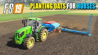 FS19 | Farming Simulator 19 - Cultivating Field and Planting Oats for Horses