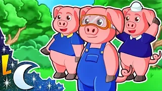 La Canción del Cuento de Los 3 Cerditos y El Lobo Feroz. Videos Para Niños. Lunacreciente