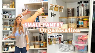 ULTIMATE PANTRY ORGANISATION! Your GUIDE for Small Pantry + Storage Hacks
