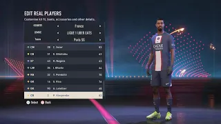 FIFA 23 on PS5 - PARIS SAINT GERMAIN / PSG - PLAYER FACES AND RATINGS - 4K60FPS GAMEPLAY