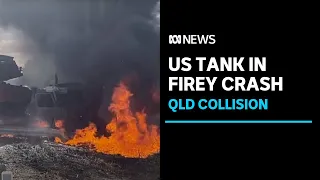 QLD police 'flabbergasted' no lives lost in crash involving US tank | ABC News