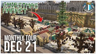 Winter Market In Whiteburg City - Minecraft World Tour (Dec 2021)