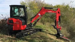 RUT MFG Brush Cutter with the Kubota KX033-4 (From Oct 2021)